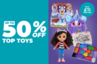 Up to 50% OFF Toys @ Studio